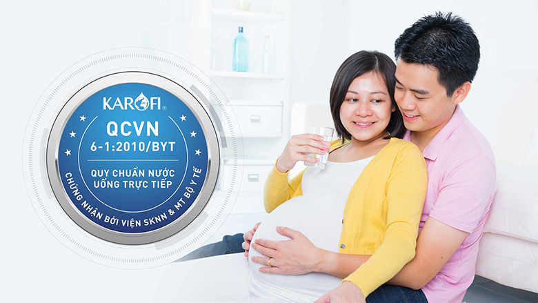 Máy lọc nước Karofi 9 cấp N-E239 đạt chuẩn quốc gia về nước uống trực tiếp