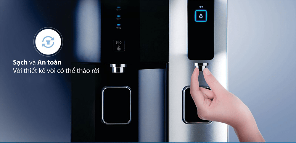 thiết kế vòi có thể tháo rời
