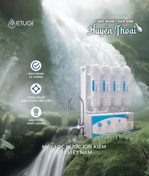 Máy Lọc Nước Ion Kiềm Để Gầm Etugi Etg102G