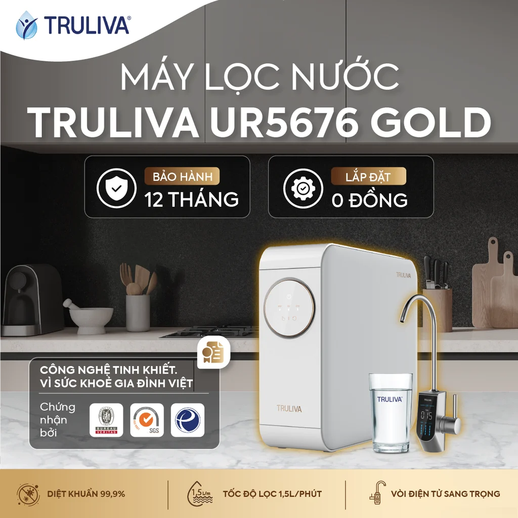 Máy Lọc Nước Âm Tủ Bếp Truliva UR5676